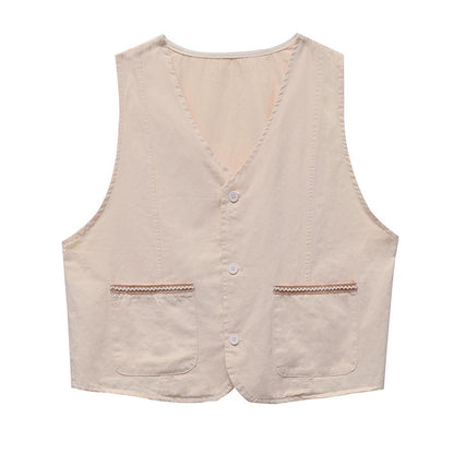 Robe d'été à bandes, gilet décontracté, chemise imprimée pour femme