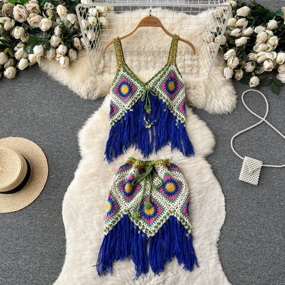 Summer Wear Ethnic Style Overall Dress Set Women