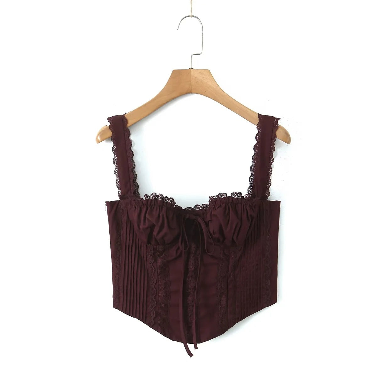 French Sexy Lace Trim Small Sling Vest