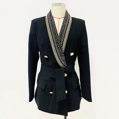 Blazer de largo medio personalizado de moda para mujer