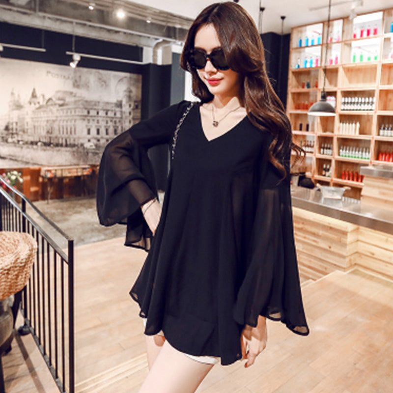 Women's Chiffon Long Sleeve Shirt