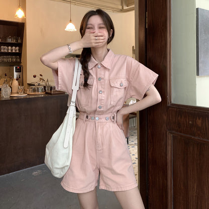 Women's Small Fashion Denim Jumpsuit