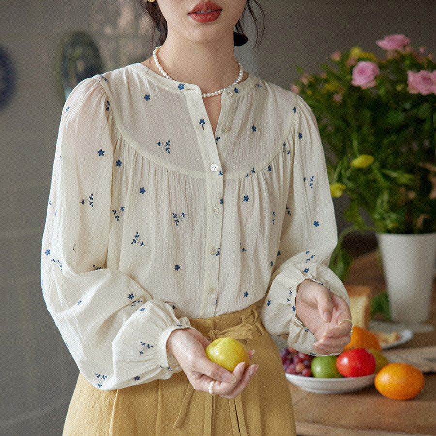 Chemise ample à fleurs brodée Niche pour femme