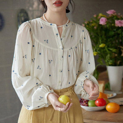 Chemise ample à fleurs brodée Niche pour femme