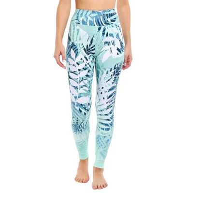 Conjunto estampado floral Pantalones de yoga Ropa de entrenamiento de Pilates