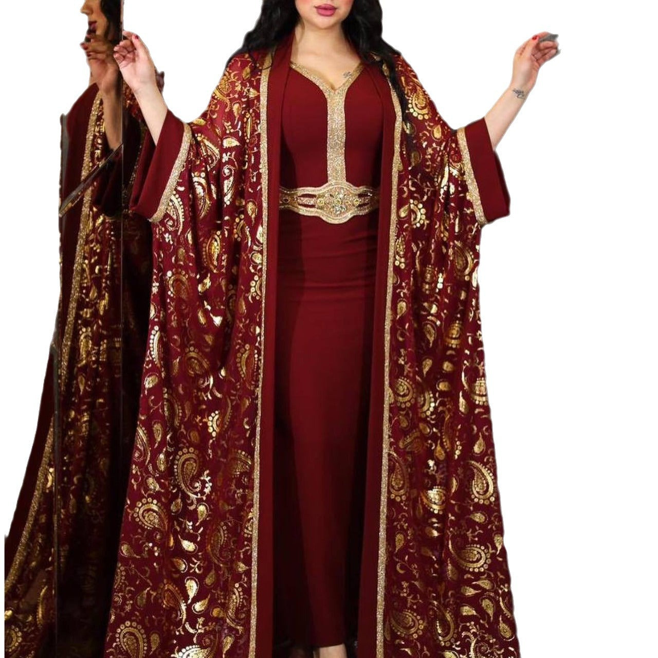 Robe imprimée Costume Robe deux pièces Robe