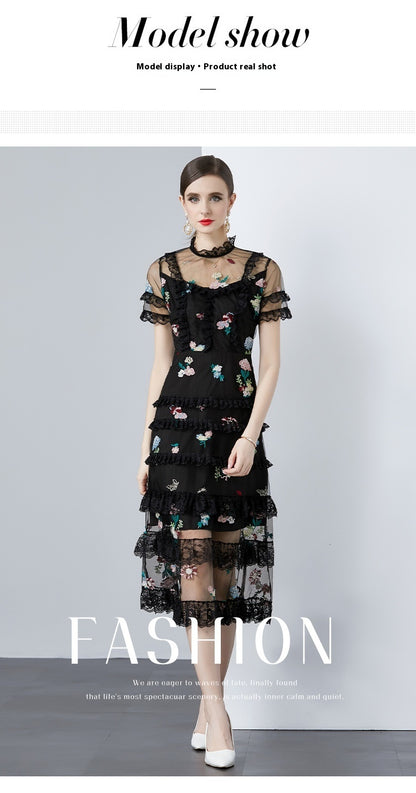 Women's Clothing Floral Gauzy Fairy Dress