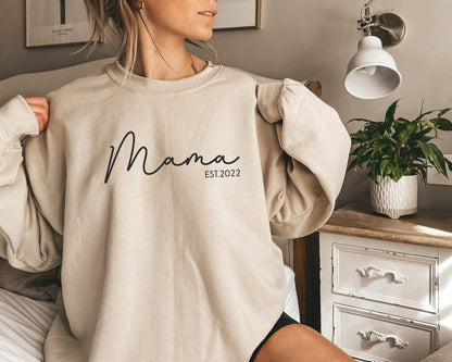 Sudadera con capucha con cuello redondo y nombre de letra personalizada de Europa y América