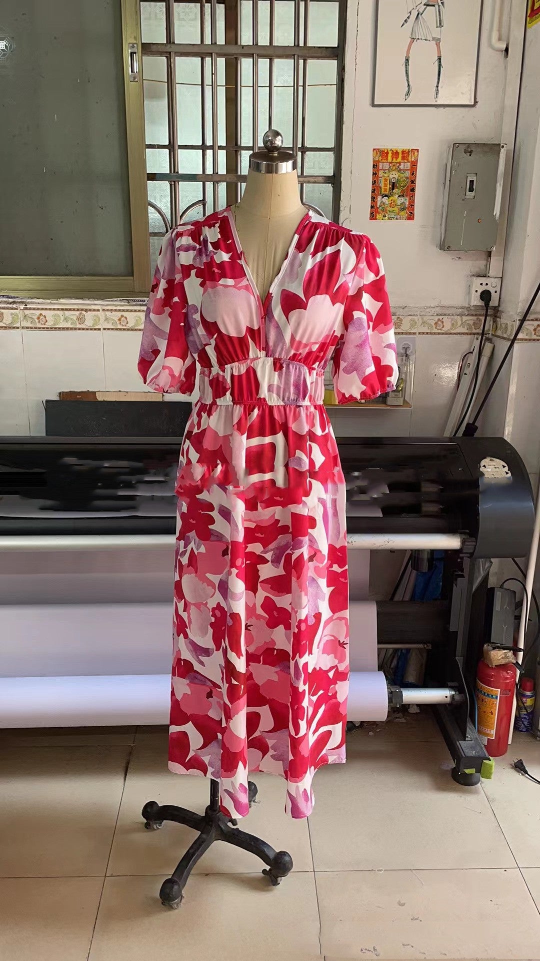 Robe pour femme imprimée personnalisée à la mode