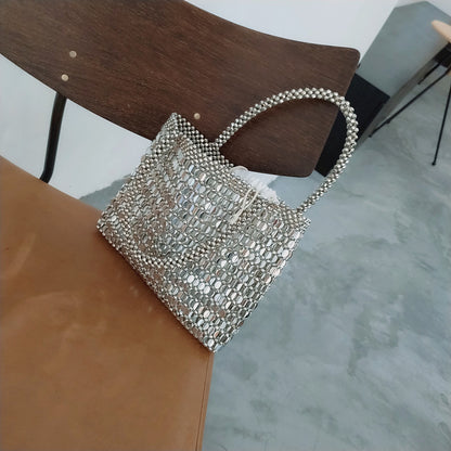 Pearl Bag Shopping Bag One-shoulder Handbag