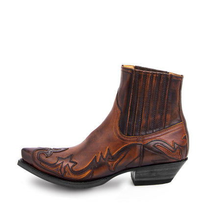 New Hand-rub Color Martin Cowboy Boot Neutral