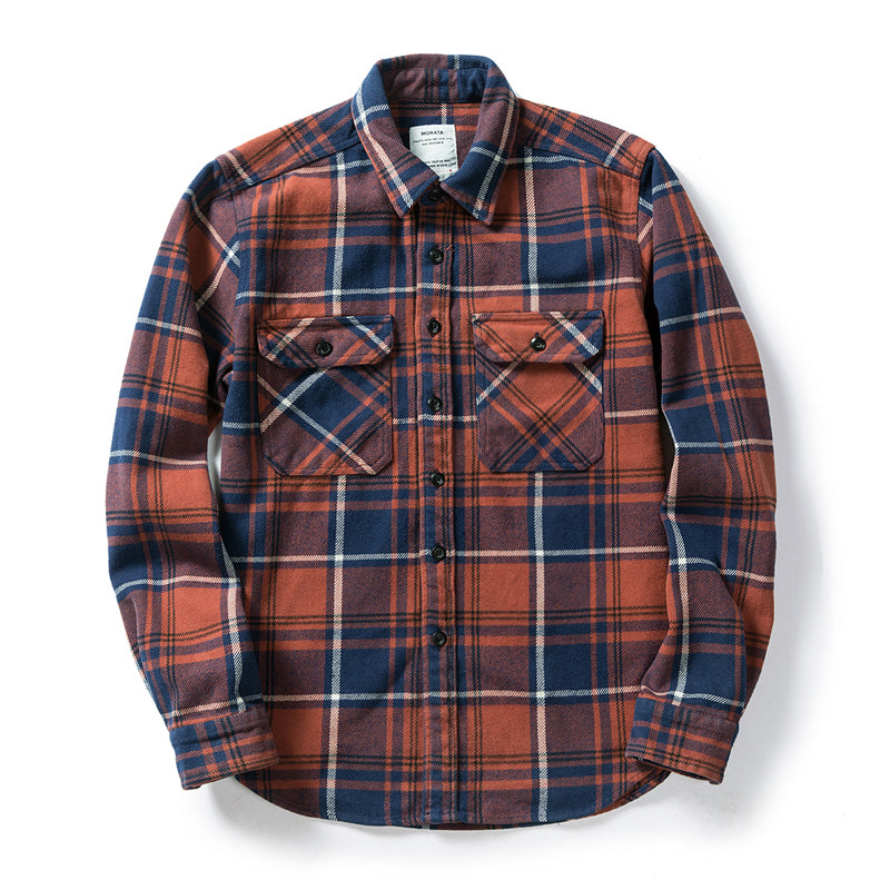 Men's Thickened Flannel American Shirt