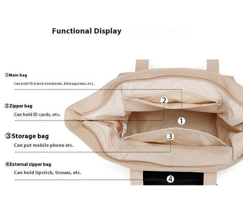 Bolso de hombro para uso diario, de gran capacidad y doble uso