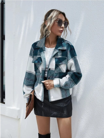 Lapel Cardigan Long Sleeve Short Jacket