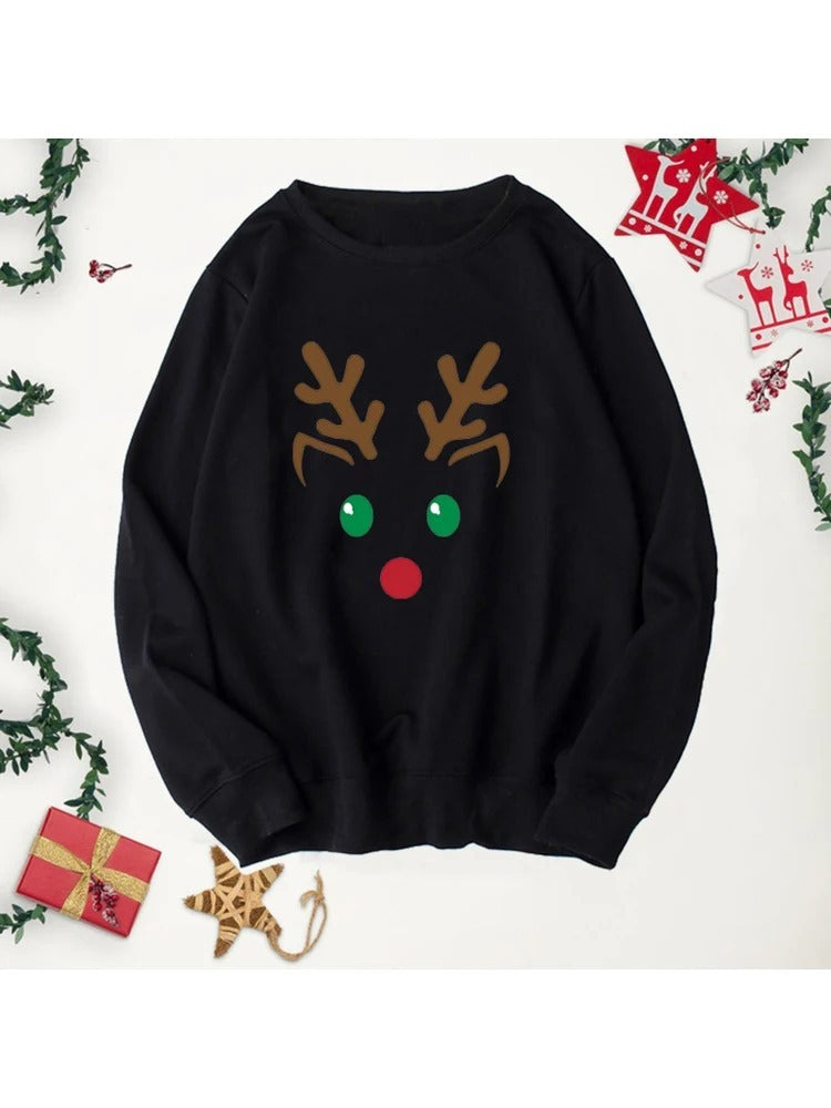 Cartoon Long Sleeve Sweater Thin Men And Women Pullover Terry Top