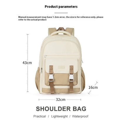 Large Capacity Men's Backpack Primary College Students