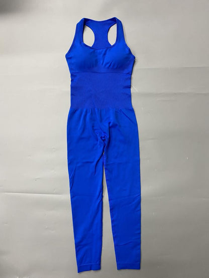 Women's One-piece Yoga Set With Jumpsuit Pants