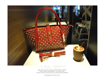 Diamond-studded Dumpling Bag Shoulder Messenger Lady Bag