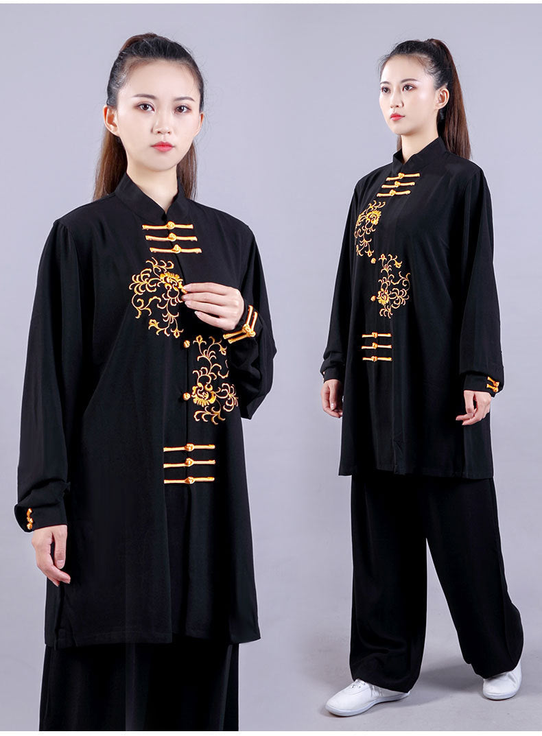 Performance Wear Embroidery Martial Arts Practice Performance Tai Ji Suit