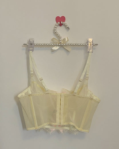 Lace Camisole And Fish Bone Corset