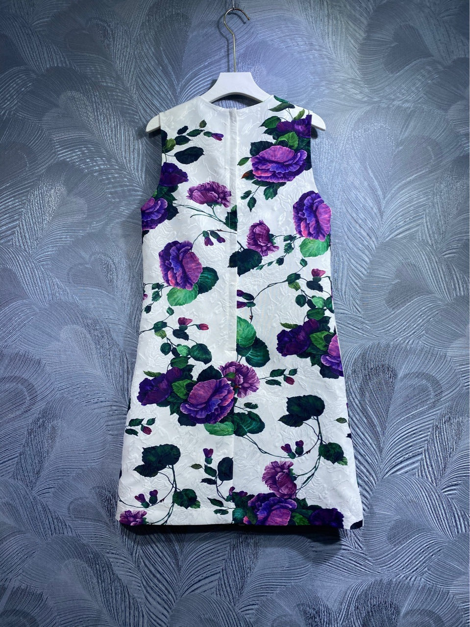 Round Neck Printed Vest Dress