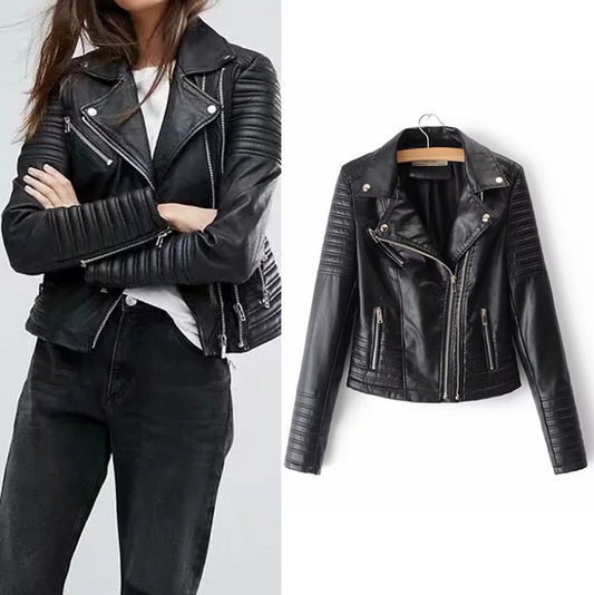 Cuir moto cuir femme