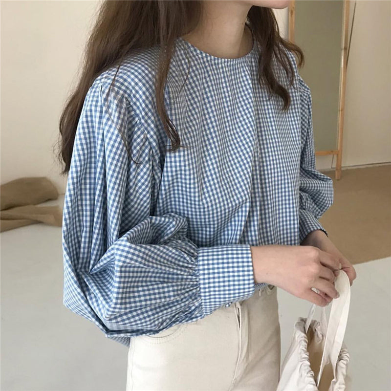 Small  and Wild Sweet Fashion Hedging Long Sleeve Shirt