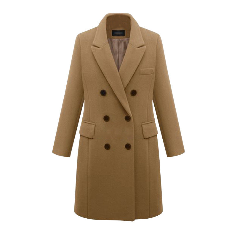 Woolen coat women's woolen coat