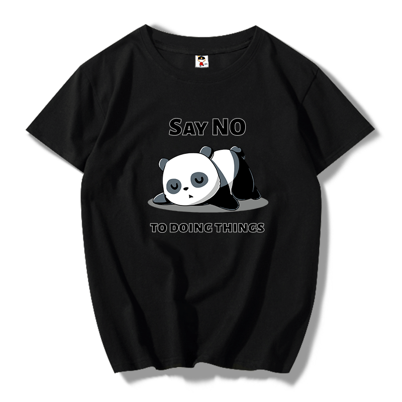 Panda print casual T-shirt