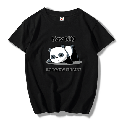 Camiseta casual con estampado de pandas