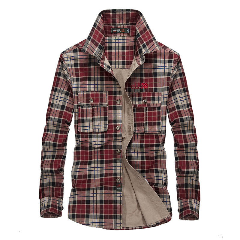 Men's Plaid Casual Shirt