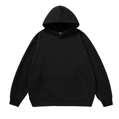 Velvet Padded Hooded Sweatshirt Men And Women Loose Shoulder