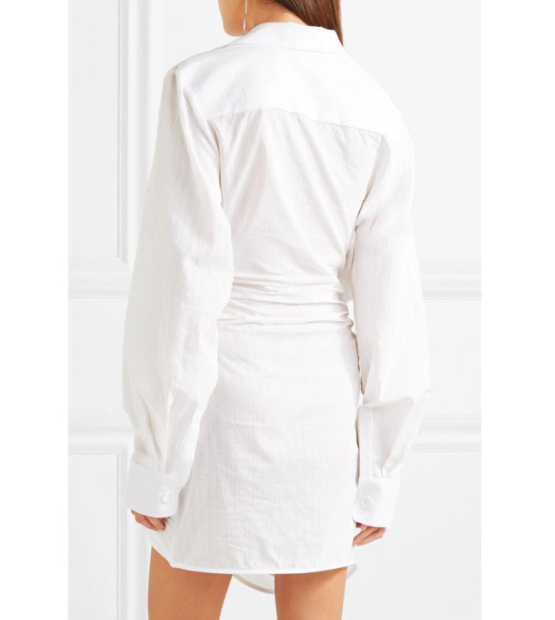 Veste d'été ins pour femmes, manches longues, revers surchauffé, irrégulier, froissé, ultra-mince, chemise de protection solaire pour femmes, nouvelle collection