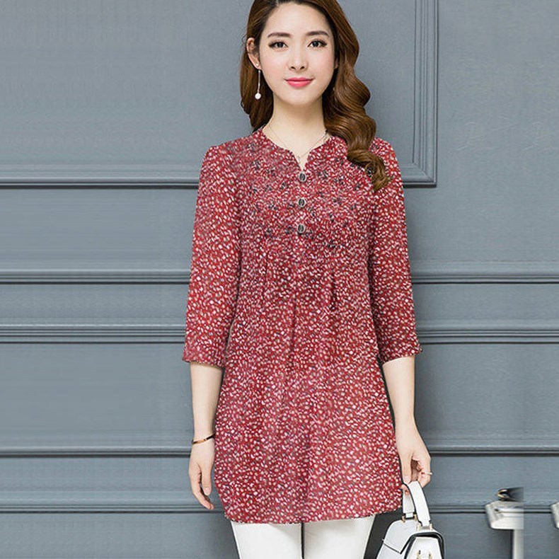 Ladies Western Style Floral Blouse Shirt