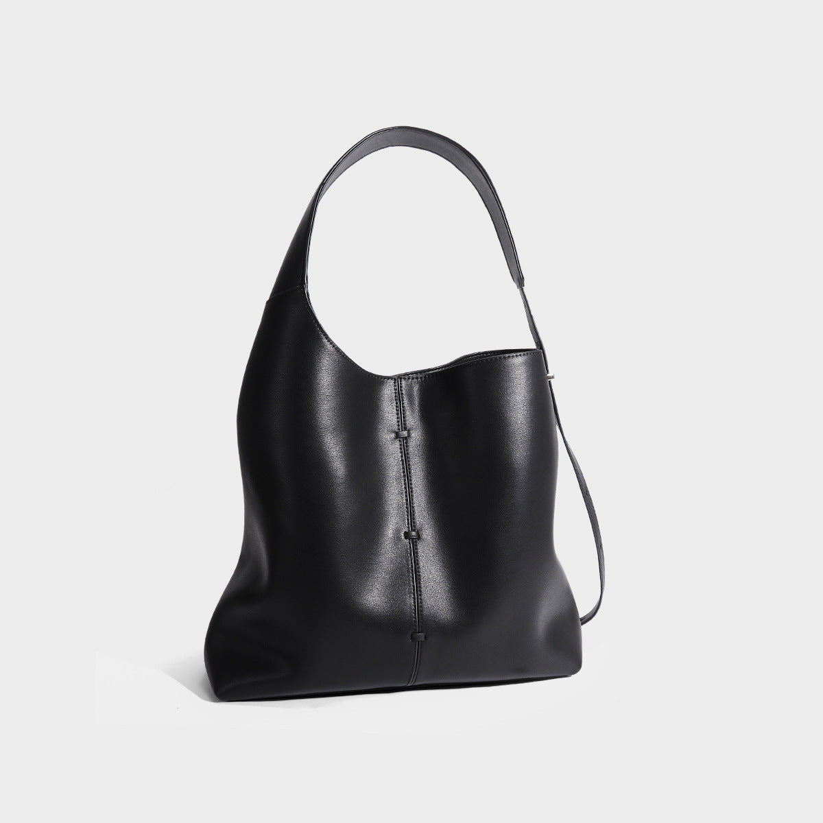 Bolso de mano de piel de gran capacidad para mujer