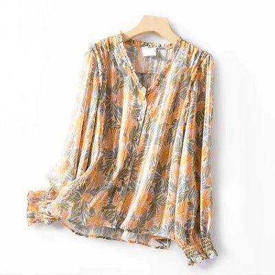 Lantern Long Sleeve Loose Shirt