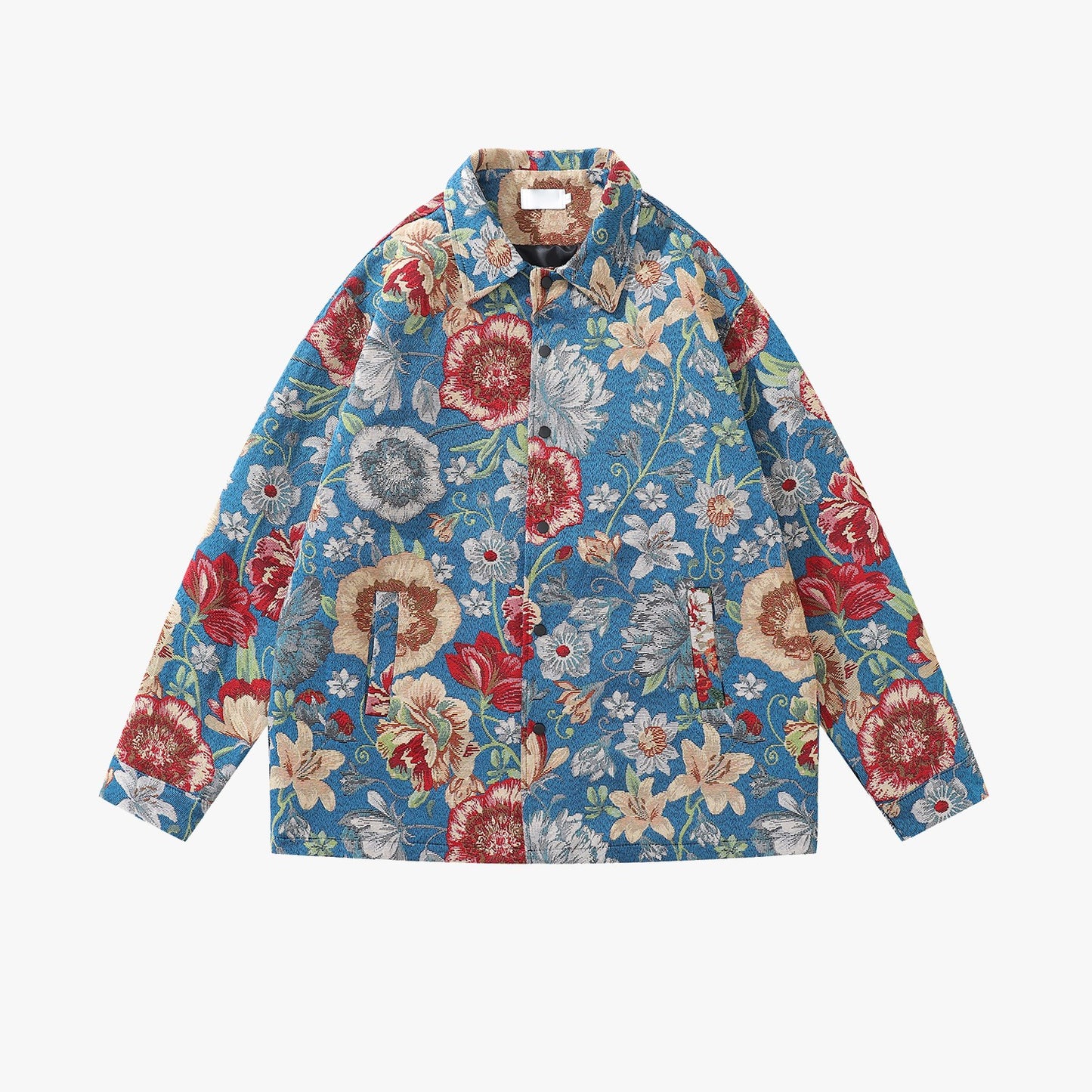 Men's And Women's Loose Multi-colored Long-sleeved Colorful Shirt