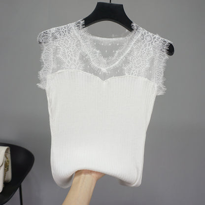 Women's lace vest