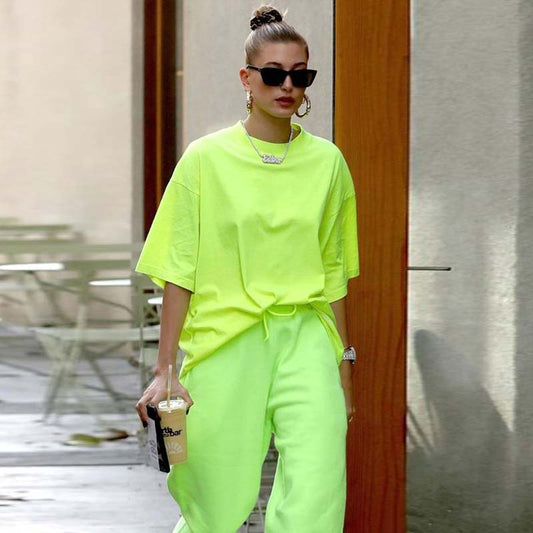 Chemise vert fluo ample et fine bf vent