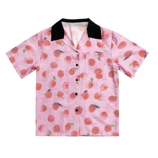 Printed peach shirt