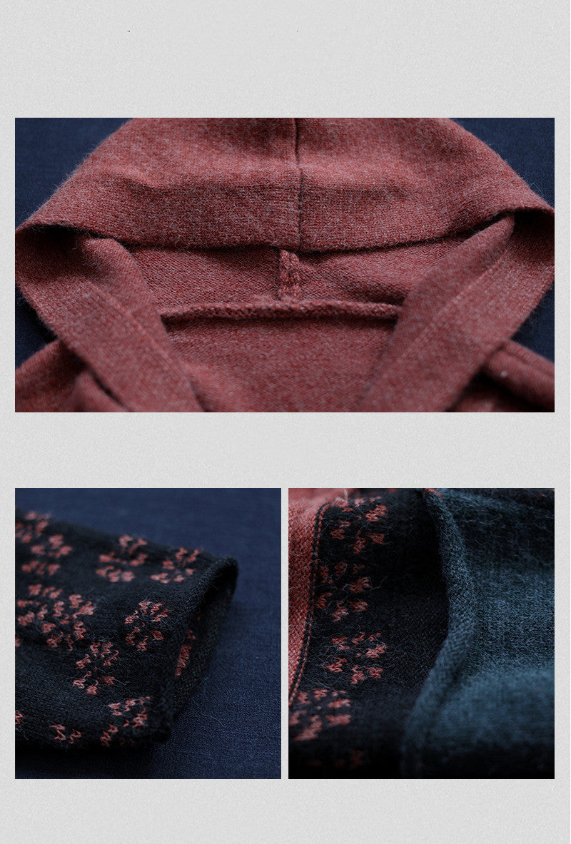 New literary retro knitted cardigan ladies jacket