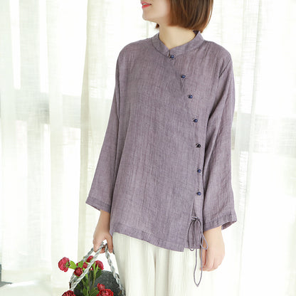 A shirt with pearl buttons