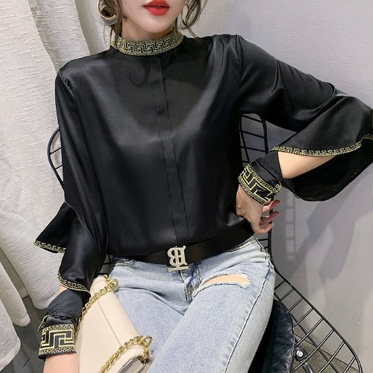 Fashion Women's Spring Autumn Style Blouse