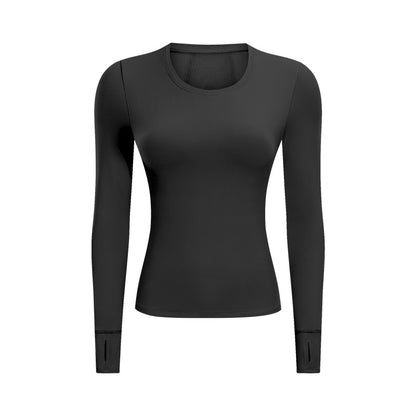 Long sleeve yoga suit with chest pad