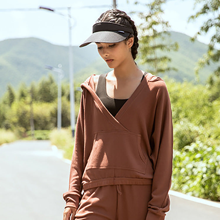 Sudadera con capucha y cremallera para correr al aire libre