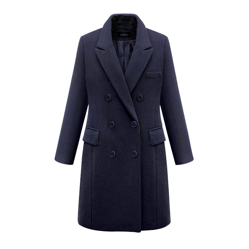 Woolen coat women's woolen coat