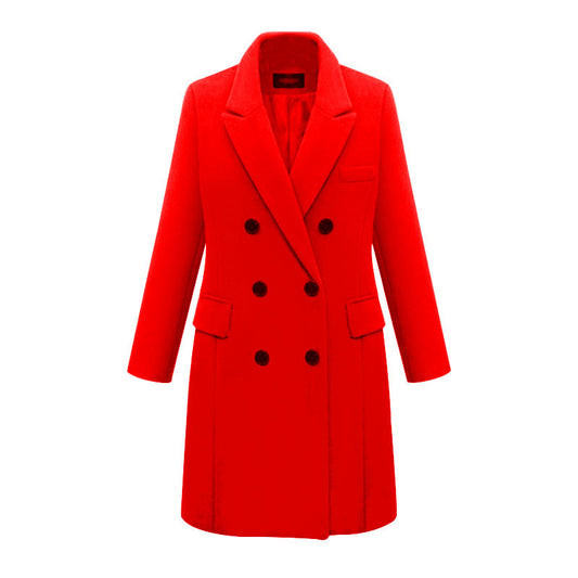 Woolen coat women's woolen coat