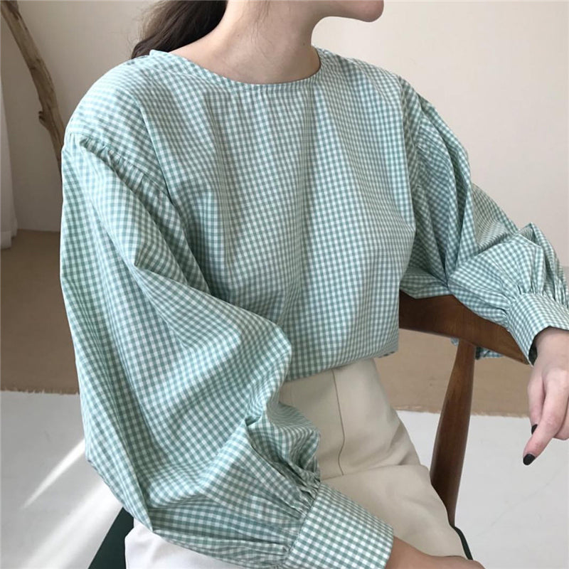 Small  and Wild Sweet Fashion Hedging Long Sleeve Shirt