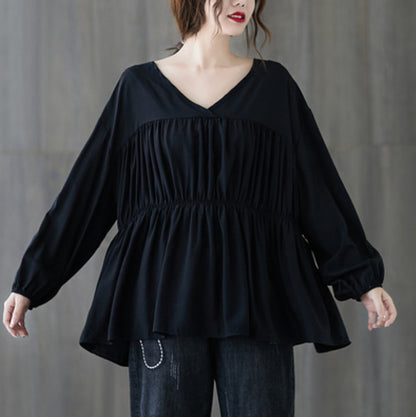 Loose slim long sleeve shirt