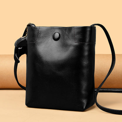 Mini nuevo bolso casual de cuero genuino a juego para mujer